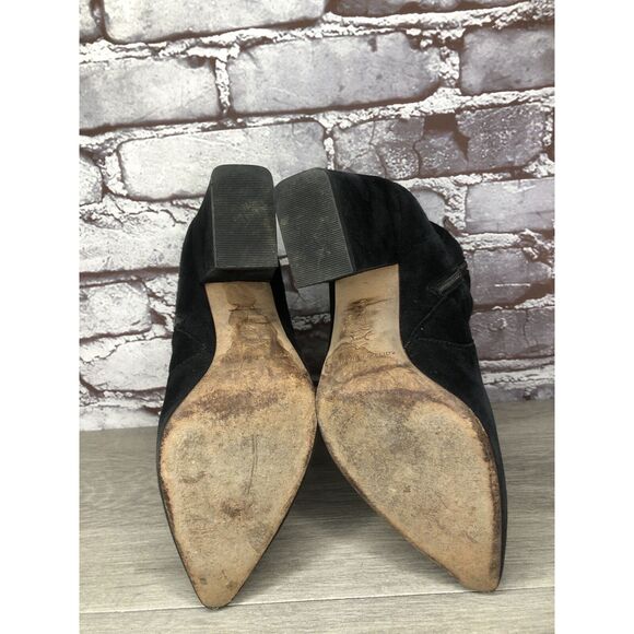 Loeffler Randall Isla Black Suede Leather Ankle Booties Boots Women 7B US/38EU - Picture 7 of 16